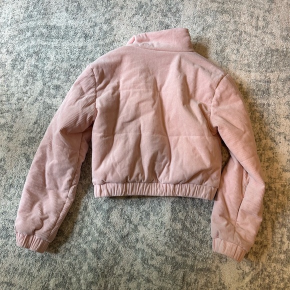 Pink Cropped Puffer Jacket - XS - Picture 6 of 6